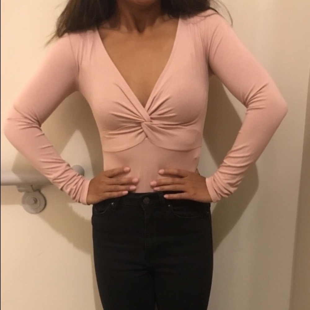 Forever 21 Baby Pink Bodysuit